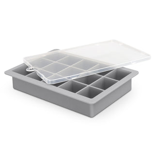 Glacier Blizzard Ice Tray with Lid (Grey Base/Transparent Lid) — Detail