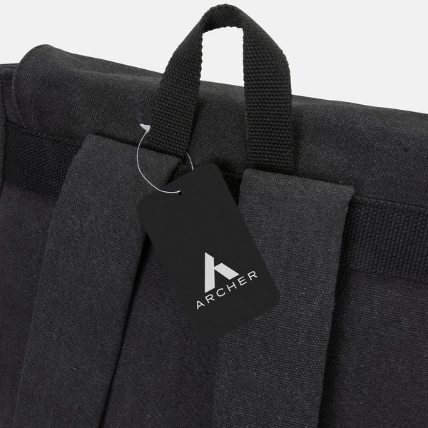 ARCHER Copenhagen Canvas Backpack (Charcoal)
