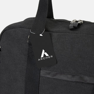 ARCHER Copenhagen Canvas Duffle Bag (Charcoal) — Hangtag