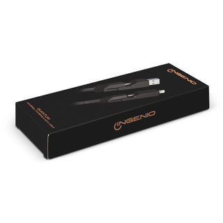 INGENIO Quantum Universal Charging and Data Cable (Metallic Titanium) — Gift Box