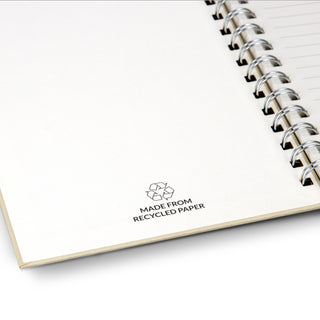 Recto Recycled Paper Spiral Notebook (Natural) — Detail