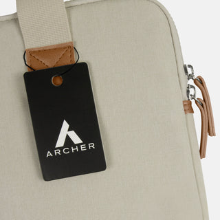 ARCHER Galileo Laptop Bag (Charcoal) — Hangtag
