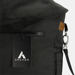 ARCHER Galileo Messenger Bag (Charcoal) — Hangtag