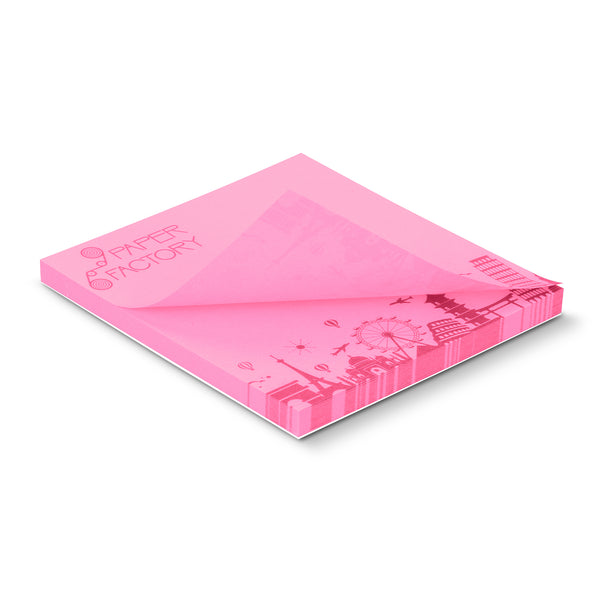 Spectrum Coloured Sticky Pad 70 x 75mm - 50 Sheets (Brilliant Yellow)