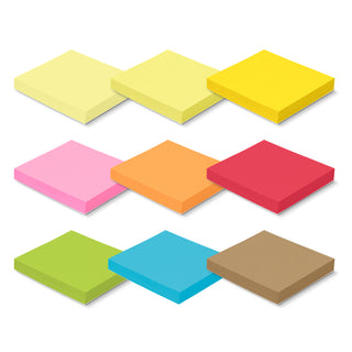 Spectrum Coloured Sticky Pad 70 x 75mm - 100 Sheets (Red) — Colours