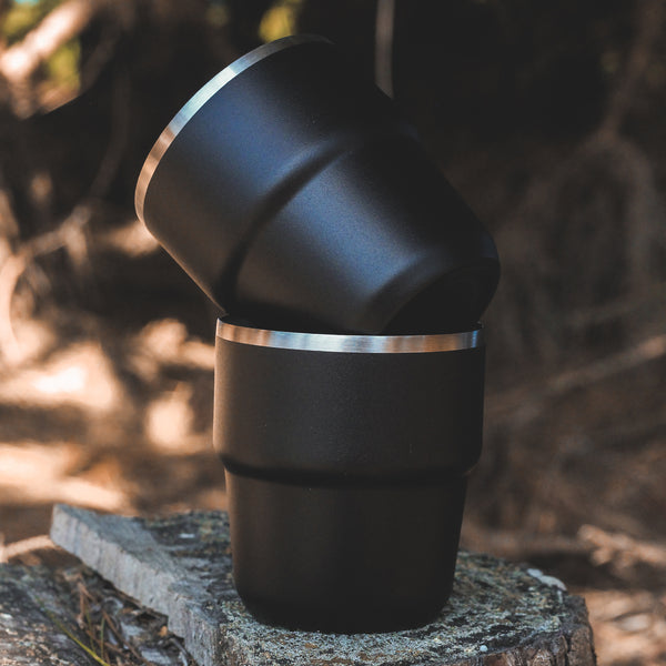 Frontier Stackable Cups - Set of 2 (Black)