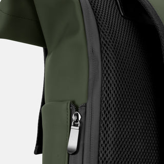ARCHER Soft-Touch Flap Backpack (Navy) — Zip