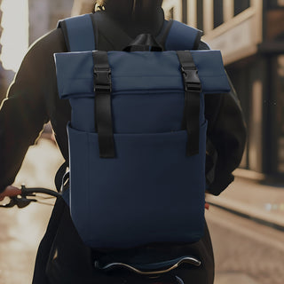 ARCHER Soft-Touch Flap Backpack (Navy) — Feature