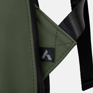 ARCHER Soft-Touch Flap Backpack (Navy) — Label