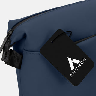 ARCHER Soft-Touch Toiletry Bag (Olive) — Hangtag