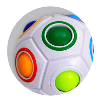 Vector Fidget Puzzle Ball (White) — Detail