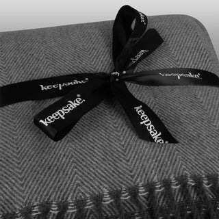 Keepsake Throw Blanket (Grey) — Ribbon