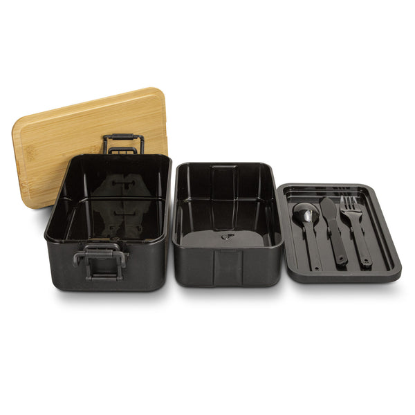 Grain Expandable Lunch Box (Natural/Black)