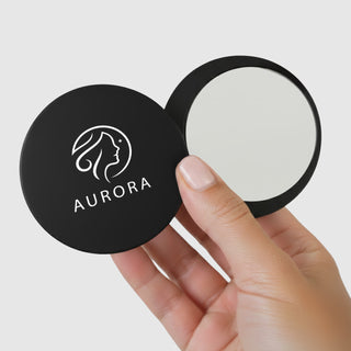 Shimmer Compact Mirror (Black) — Feature