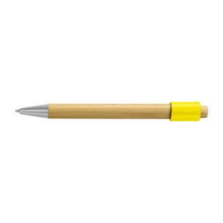 Flux Bamboo Spinner Pen (Natural/Yellow)