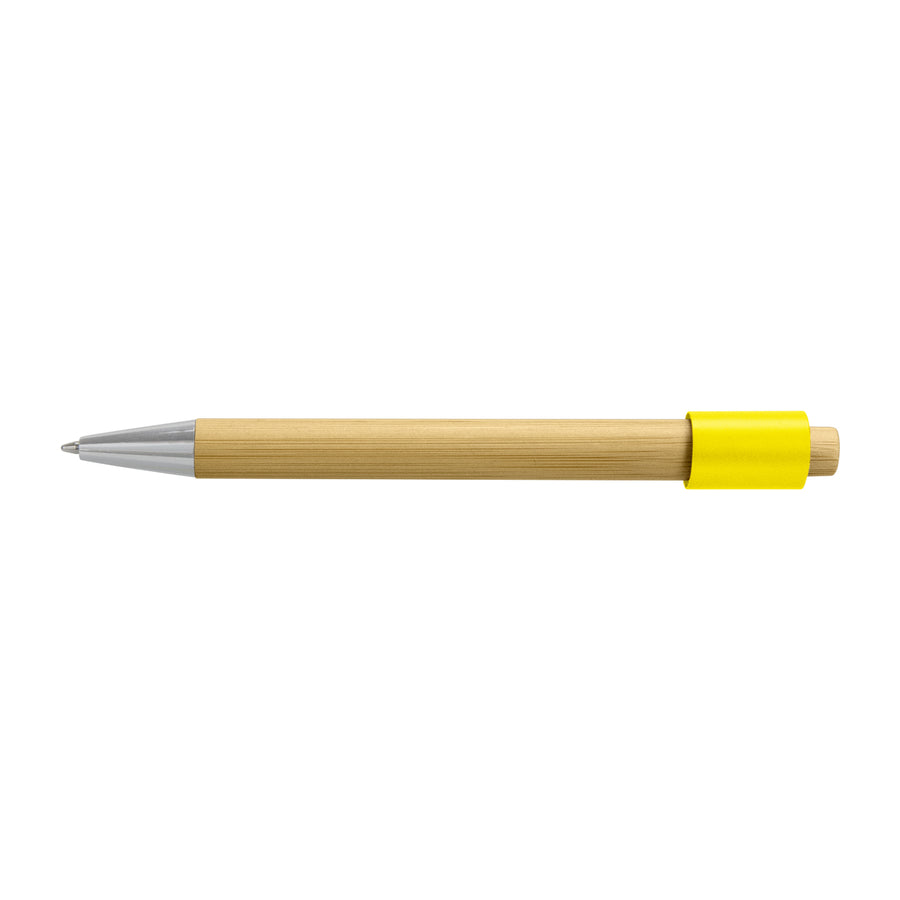 Flux Bamboo Spinner Pen (Natural/Yellow)
