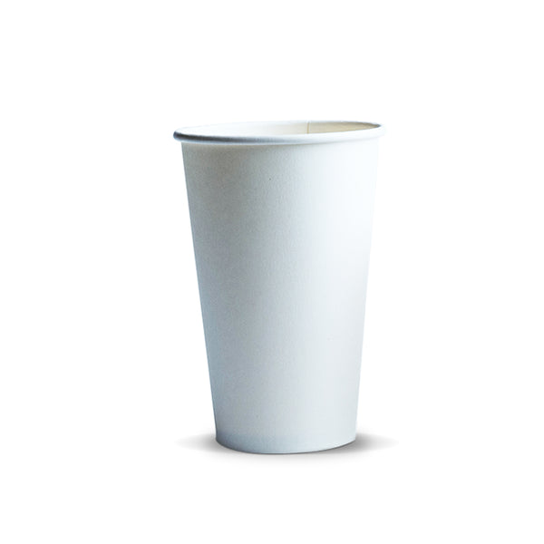 Brew Paper Coffee Cup - 350ml (White)