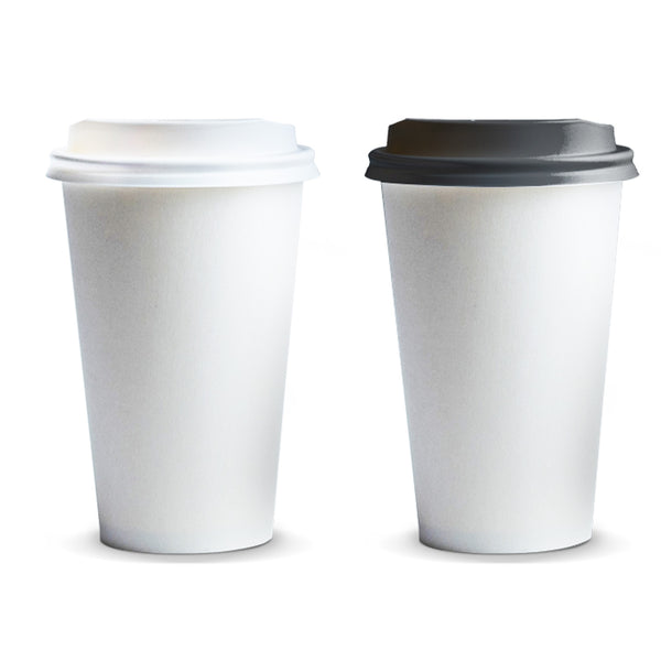 Brew Paper Coffee Cup - 350ml (White)
