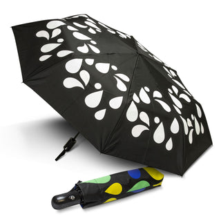 Prism Colour Changing Compact Umbrella (Black) — Sleeve