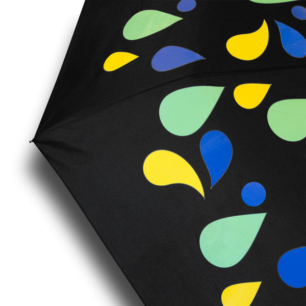 Prism Colour Changing Compact Umbrella (Black)