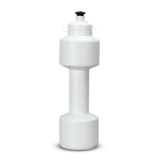 Dumbbell Bottle (Black) — White