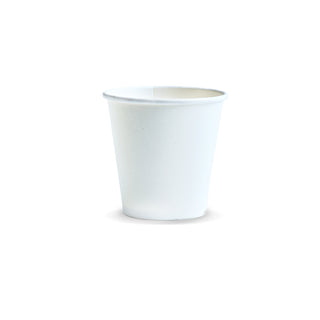 Pure Compostable Paper Cup - 180ml (White) — White