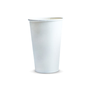 Pure Compostable Paper Cup - 350ml (White) — White