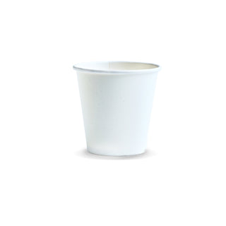 Basin Paper Cup - 180ml (White) — White