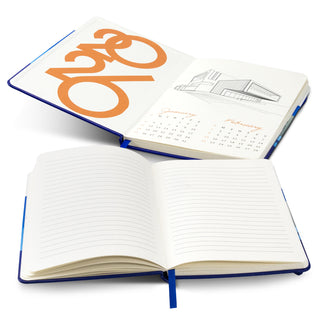 Canvas Full Colour Notebook (Black) — Spread