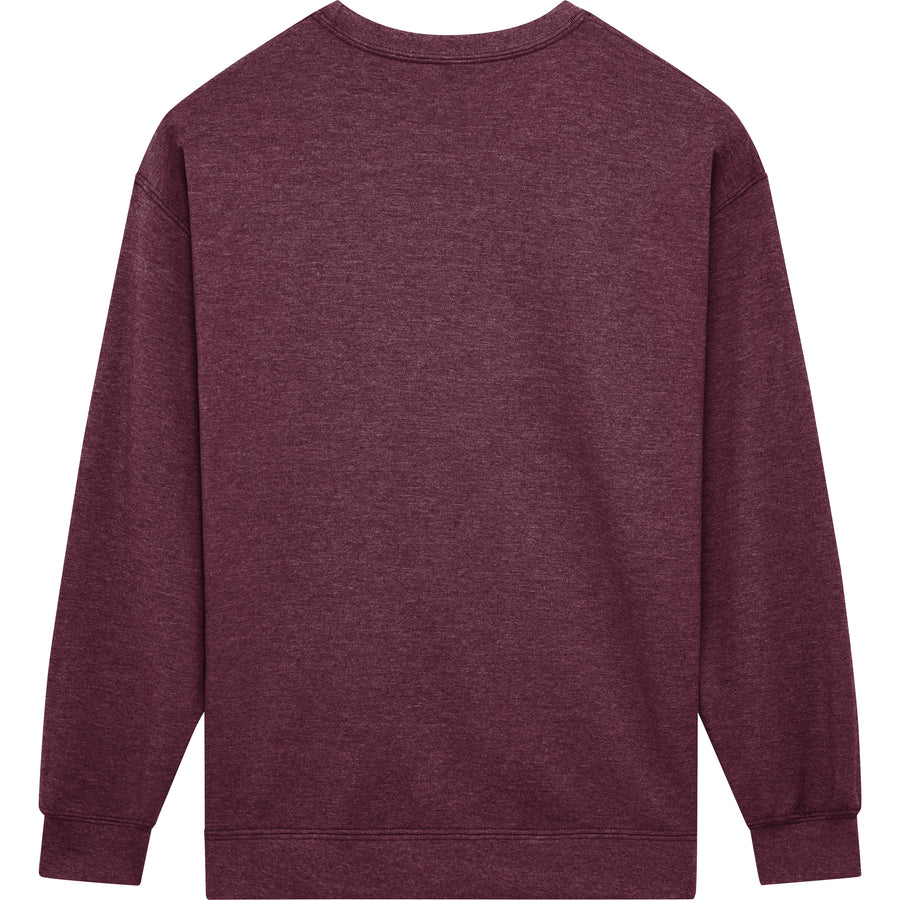 Gildan Heavy Blend 18000 Crewneck (Heather Dark Maroon)