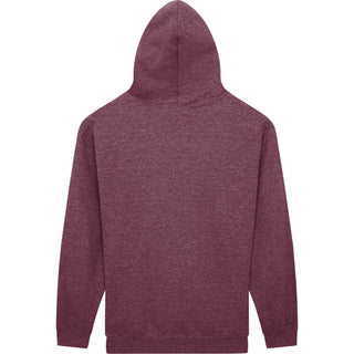Gildan Heavy Blend 18500 Heather Dark  Maroon - Back View | color:Heather Dark  Maroon|view:back
