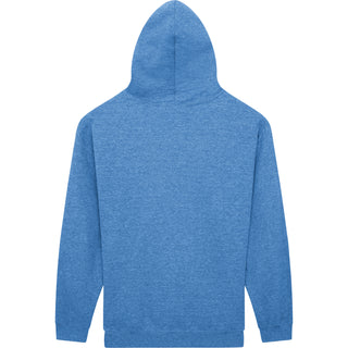 Gildan Heavy Blend 18500 Heather Deep Royal - Back View | color:Heather Deep Royal|view:back