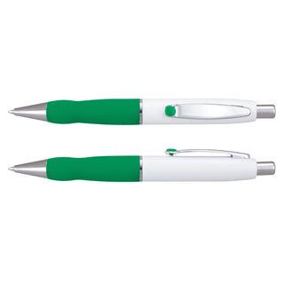 Sterling Pen - White Barrel (Dark Green)
