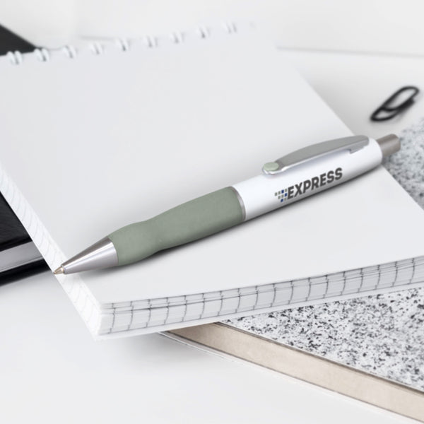 Sterling Pen - White Barrel (Bright Green)