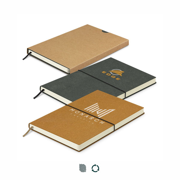 Grain Recycled Soft Cover Notebook (Black)