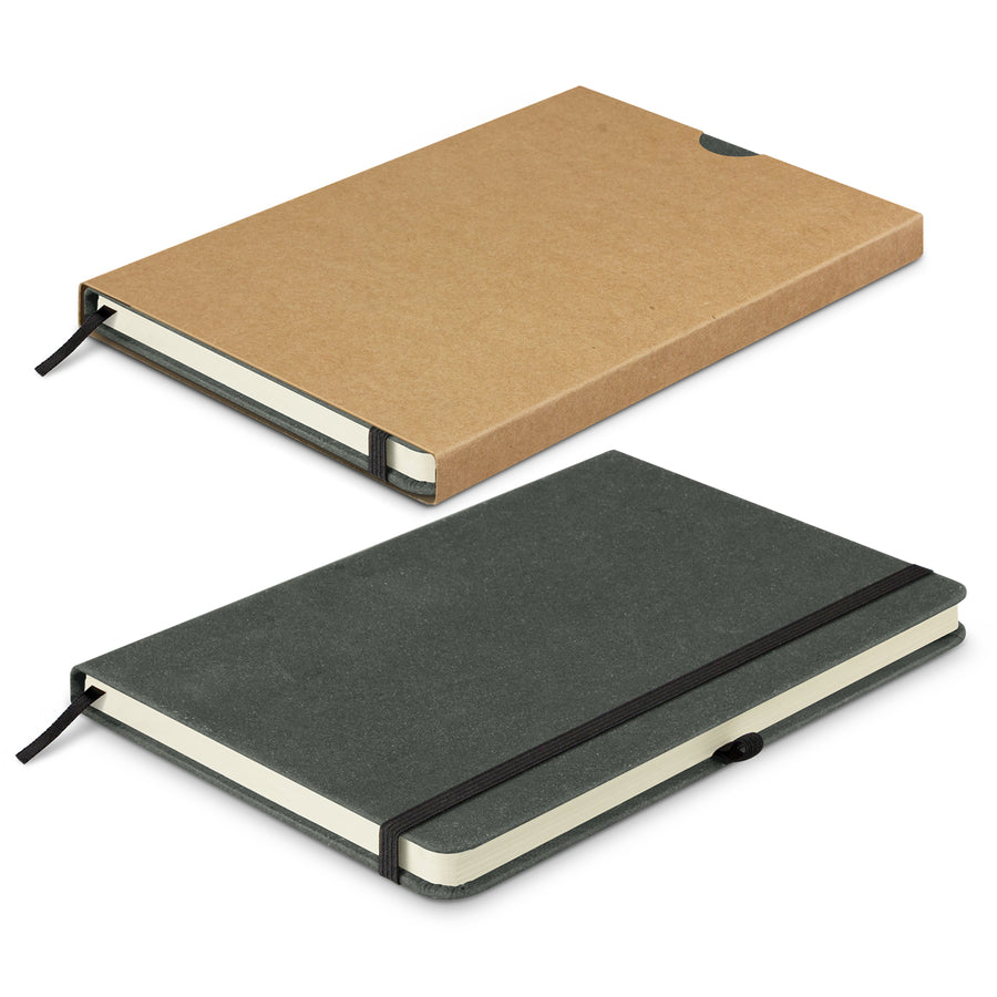 Grain Recycled Hard Cover Notebook (Black)