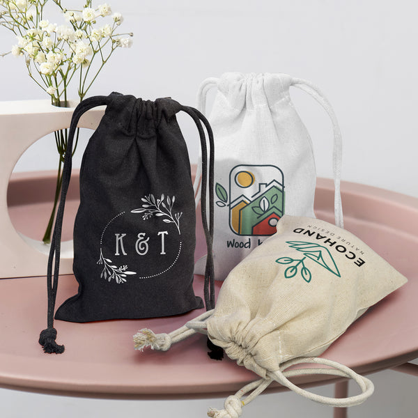 Linen Cotton Gift Bag - Small (White)