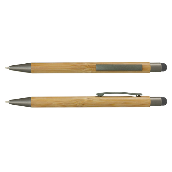 Flint Bamboo Stylus Pen (Natural/Gunmetal)