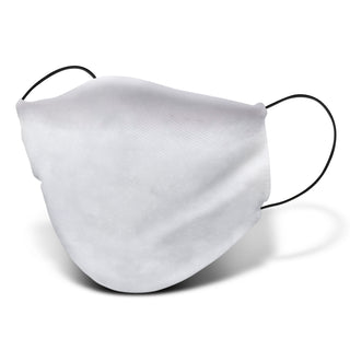 Shield Reusable Face Mask Full Colour - Large (White) — Black