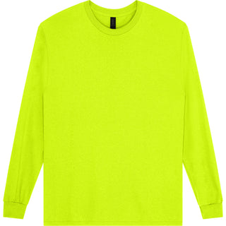 Gildan Ultra Cotton 2400 Safety Green - Front View | color:Safety Green|view:front