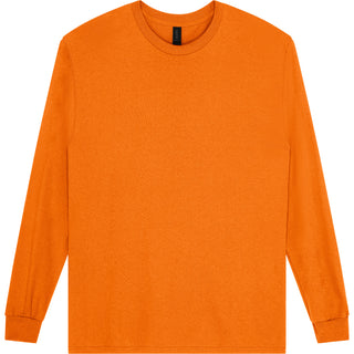 Gildan Ultra Cotton 2400 Safety Orange - Front View | color:Safety Orange|view:front