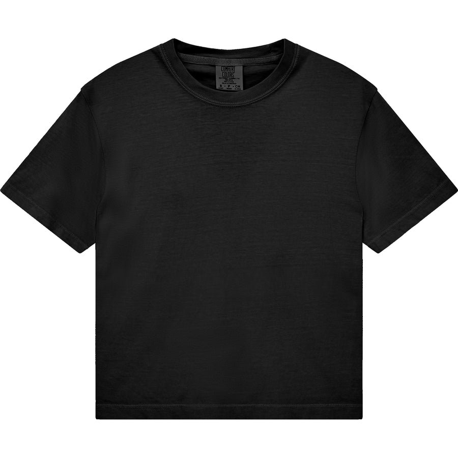 Comfort Colors 3023CL Boxy Cropped T-Shirt (Black)