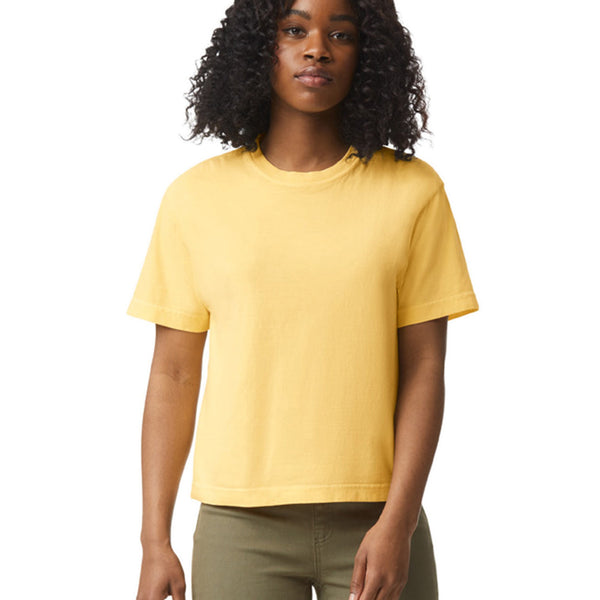 Comfort Colors 3023CL Boxy Cropped T-Shirt (Butter)