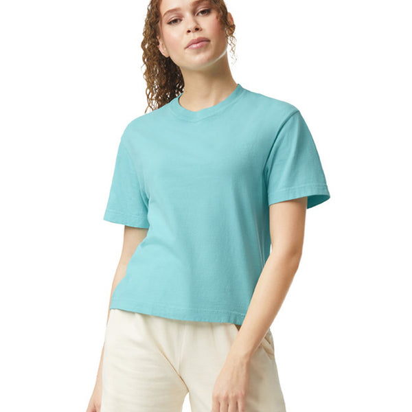 Comfort Colors 3023CL Boxy Cropped T-Shirt (Chalky Mint)