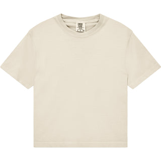 Comfort Colors 3023CL Boxy Cropped Ivory - Front View | color:Ivory|view:front