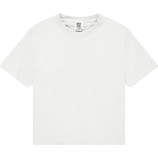 Comfort Colors 3023CL Boxy Cropped T-Shirt (White)