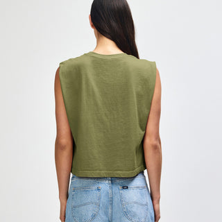 American Apparel 307GD Muscle T-Shirt (Faded Army)