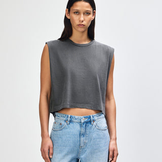 American Apparel 307GD Muscle T-Shirt (Faded Black)