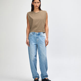 American Apparel 307GD Muscle T-Shirt (Faded Brown)
