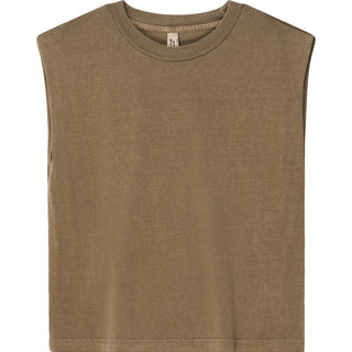 American Apparel 307GD Muscle Faded Brown - Front View | color:Faded Brown|view:front